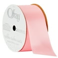 thumbnail image 3 of (4 pack) Offray Ribbon, Pink 1 1/2 inch Double Face Satin Polyester Ribbon, 12 feet, 3 of 10