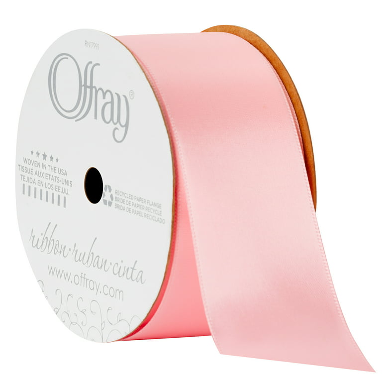Offray 0.875 Single Face Satin Light Pink Ribbon, 1 Each