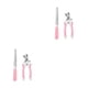 thumbnail image 2 of Tijeras de uñas para mascotas Billuyoard 2 unids/set Acero inoxidable rosa pequeña, 2 of 6