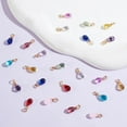 thumbnail image 3 of 72Pcs Teardrop Glass Charms 12 Colors Waterdrop Beads Dangle Charm Drop Bead Charms with Wire Wrapped for DIY Crafts Bracelets Necklace Key Ring Jewelry Making Decoration 6x13mm, 3 of 5