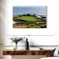 thumbnail image 3 of Elephant Stock Pebble Beach Golf Turf Wall Art - Horizontal Canvas Wall Art - Hallway Wall Decor - Hobbies And Lifestyle Canvas - Brown And Blue Decor - 36" x 24", 3 of 8