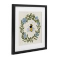 thumbnail image 2 of Stupell Industries French Country Floral Wreath Bee Celebration Black Framed Print Under Glass, 16 x 16, by Lucille Price, 2 of 8