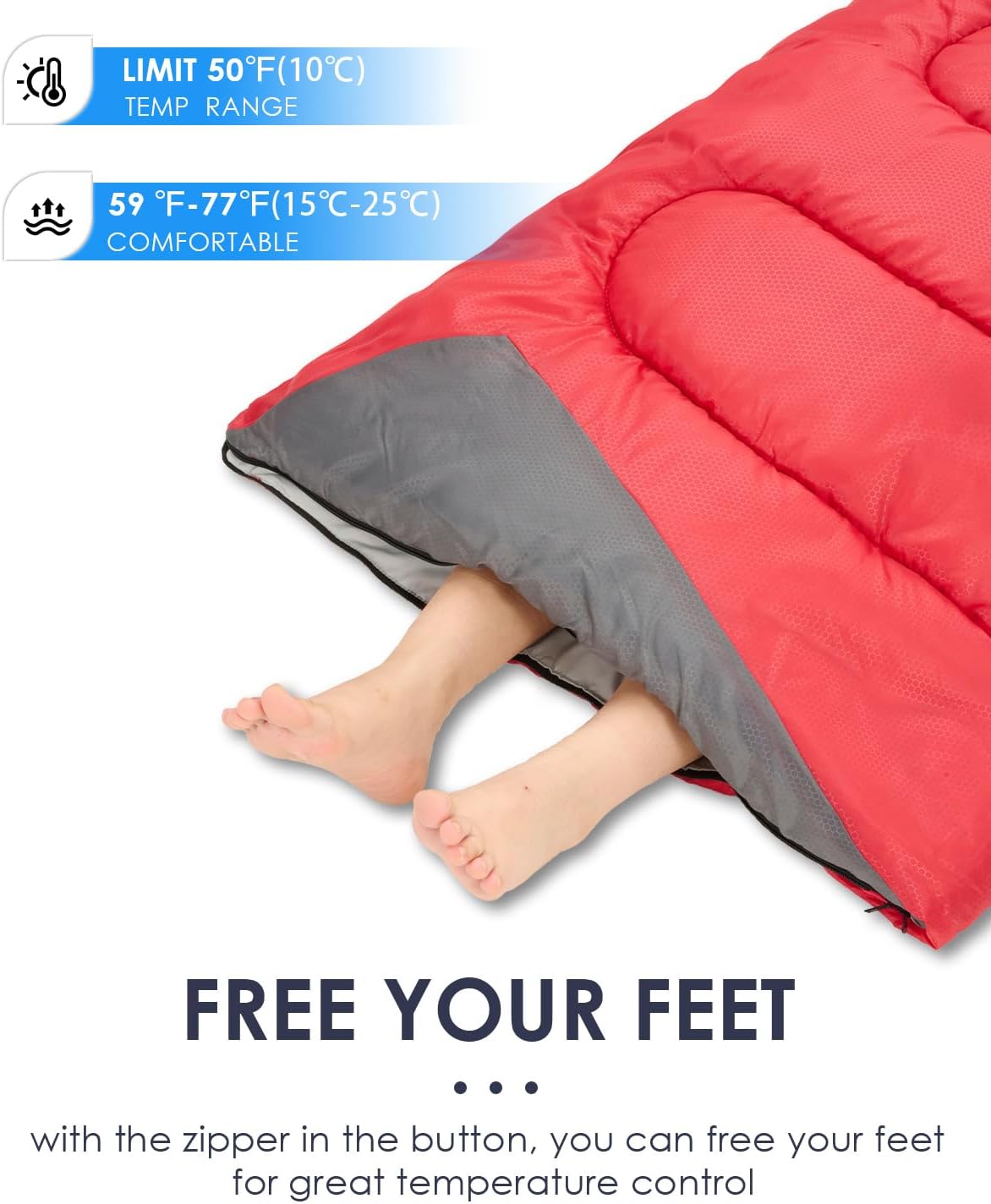 Sleeping Bags for Adults Backpacking Lightweight Waterproof- Cold Weather Sleeping Bag for Girls Boys Mens for Warm Camping Hiking Outdoor Travel Hunting with Compression Bags