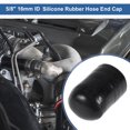 thumbnail image 2 of Tapón de extremo de manguera de goma de silicona de 5/8" 16mm ID 4 capas de poliéster para válvula de derivación de refrigerante Turbo vacío 30mm negro por fuera y rojo por dentro, 2 of 7