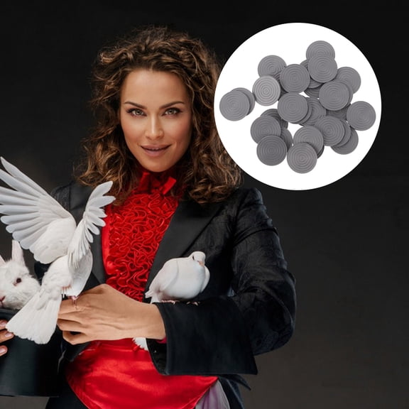 Luxshiny Professional Tricks Set for Adults, 30 Grey Plastic for Stage Performance and Illusions