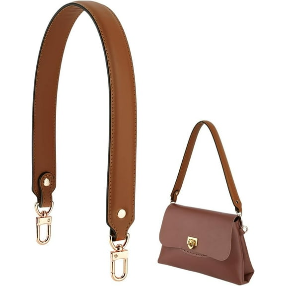 Genuine Leather Purse Strap Leather Tote Bag Handles Shoulder Bag Strap with Clasps for Handbag Making
