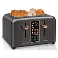 thumbnail image 2 of SEEDEEM 4-Slice Toaster, Dark Metallic with LCD Display, Touch Buttons, 2 of 5