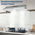 thumbnail image 7 of Under Cabinet Range Hood - 30 Inch, 100 CFM, 3-Speed, Ducted/Ductless Convertible, Stainless Steel Kitchen Exhaust Hood with LED Lights, Low Noise & Easy Installation, 7 of 7