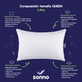 thumbnail image 3 of Almohada ajustable Sonno Hipoalergénica 2 pack Queen, 3 of 7