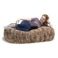 thumbnail image 2 of Jaxx Pouf Poire Sofa Saxx Fauteuil Poire, 4 Pieds - Fourrure Premium Luxe - Renard Roux, 2 of 7