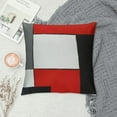 thumbnail image 2 of PHYHOO Red White Black Throw Pillow Covers,Geometric Square Pillow Covers , Stripes Cushion Cases Modern Abstract Decorative Pillow Cases Living Room Decor, 2 of 5
