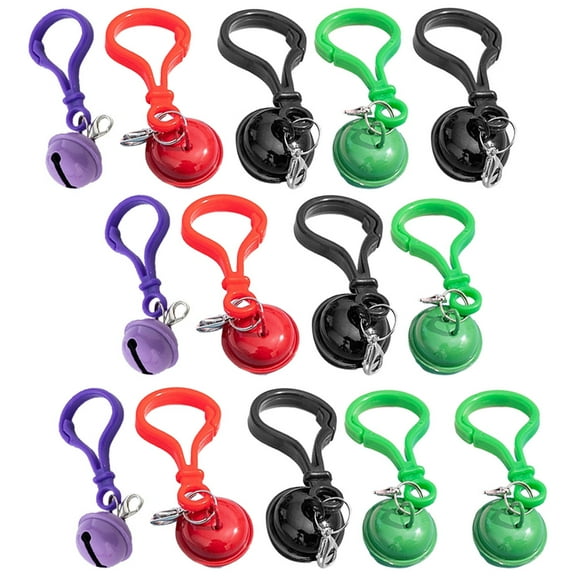 HEALEEP 20Pcs Backpack Clips Bag Hanging Ornament Decorative Key Chains Plastic Keychain