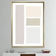 thumbnail image 3 of Forme Simple Peinte Neutre sur Blanc - Toile Géométrique Moderne Encadrée, 3 of 3