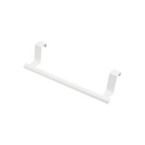 Trianu Stainless Steel over Door Towel Rack Bar Holders for Universal Fit on over Cabinet Cupboard Doors, White, Small