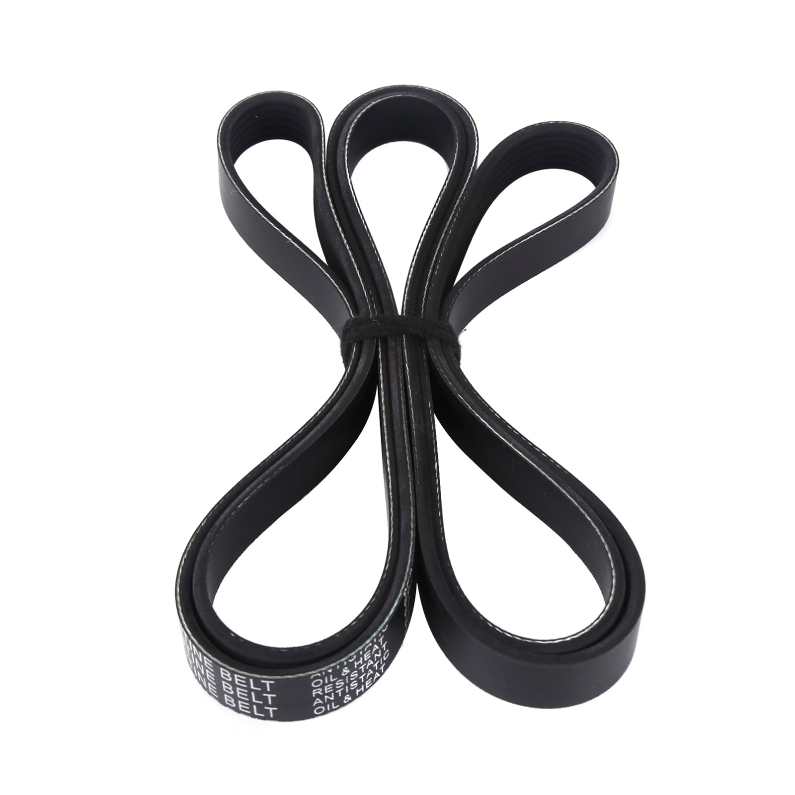 MOCA AUTOPARTS 2x Serpentine Belt Fit for 2007-2008 Chevrolet Tahoe 4.8L 5.3L & 2007-2008 GMC Sierra 1500 4.8L 5.3L & 2007-2008 Cadillac Escalade 6.2L