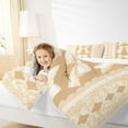 thumbnail image 5 of Homewish Cute Bowtie Ribbon Bedding Comforter Set,Princess Bow Knot Twin Comforter Sets,Beige Brown Bedding Set For Girls Kids,Ultra Soft Home Decor Reversible,2pcs, 5 of 9