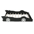 thumbnail image 4 of Harper & Bright Designs Full Size Race Car-Shaped Platform Bed with Wheels, Wooden Full Floor Bed for Kids Boys Girls Teens, Black, 4 of 10
