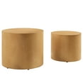 thumbnail image 4 of Modway Amani Ensemble de 2 Tables Basses Rondes Gigognes en Naturel, 4 of 10