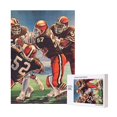 thumbnail image 1 of Rompecabezas deportivos para adultos de Browns para hombres y mujeres, adecuados para decoración de interiores, rompecabezas intelectuales para niños, juegos desafiantes para adultos, regalos, 1 of 8
