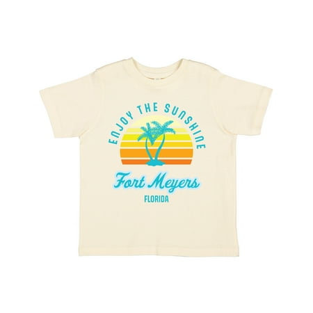

Inktastic Summer Enjoy the Sunshine Fort Meyers Florida in Blue Gift Toddler Boy or Toddler Girl T-Shirt
