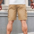 thumbnail image 6 of Mens Cargo Shorts Multi-Pocket 7" Inseam Lightweight Quick Dry Elastic Waist Drawstring Short Pants Outdoor Hiking Summer Wear, 6 of 7
