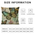 thumbnail image 5 of ONETECH  Retro Butterfly Decorative Throw Pillow Covers, Faux Farmhouse Vintage Style Pillow Case Cushion Cover for Bed and Couch(Hope, Espérer, Faith, Joy), 5 of 5