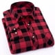 thumbnail image 2 of Hombres Plaid camisa Abrigos de plumas collar manga larga sola fila botón clásico superior para hombres Niños, 2 of 5