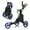 Blue, variant on Gymax Foldable 3-Wheel Golf Push and Pull Cart Trolley with Adjustable Handle, Blue