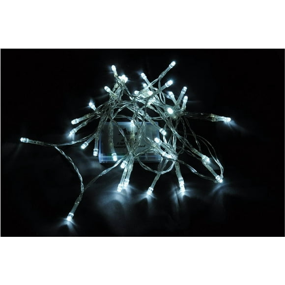 Cadena de guirnaldas de luces Karlling que funciona con pilas, 4 m, 40 LED, color blanco