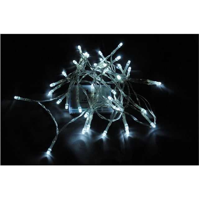 Cadena de guirnaldas de luces Karlling que funciona con pilas, 4 m, 40 LED, color blanco