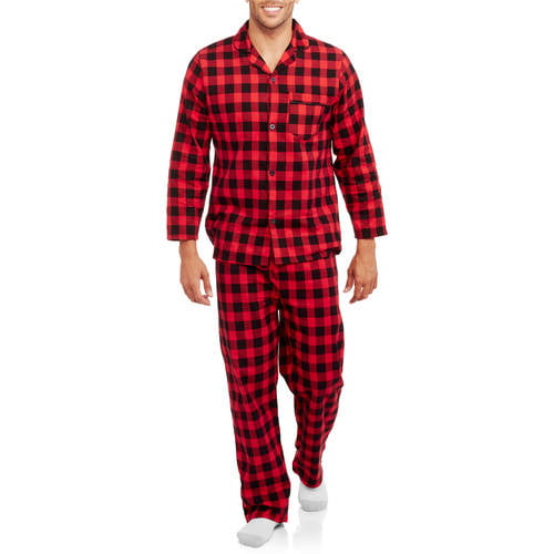Big Men's Plaid Flannel Sleep Set - Walmart.com