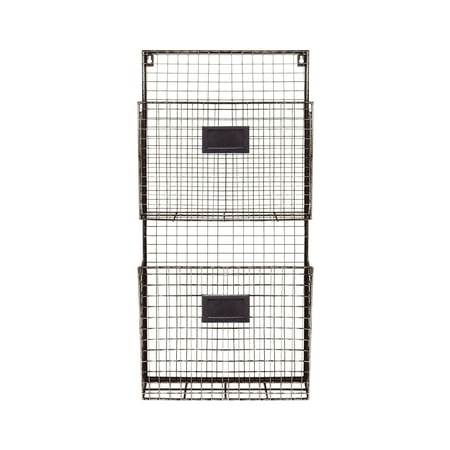 UPC: 0802299228031 | 2 Tier Copper Color Metal Wired Wall File Holder