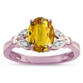 thumbnail image 3 of Star K � Oval 8x6 Genuine Citrine Marquee Design Engagement Promise Ring, 3 of 9