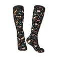 thumbnail image 4 of Daiia Sports Socks Cute Rabbit And Flower Printed Novelty Crew Socks for Men Women Knee High Socks Cotton Socks Soft & Breathable Support Unisex Socks, 4 of 9