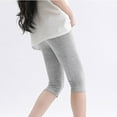 thumbnail image 6 of TOOYOU Girls Athletic Shorts Capri Leggings Kids Running Pants Shorts Workout Tights Cropped Pants Shorts Pants Lightweight Sports Trousers For Sweet Girls Size 6-7 Years Grey, 6 of 6