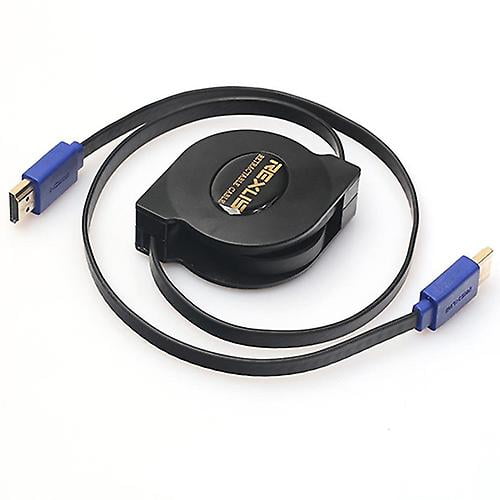 Fiauli Retractable High Speed HDMI Compatible Cable, Male to Male, Compatible with HDMI Compatible Digital Cameras and Tablets