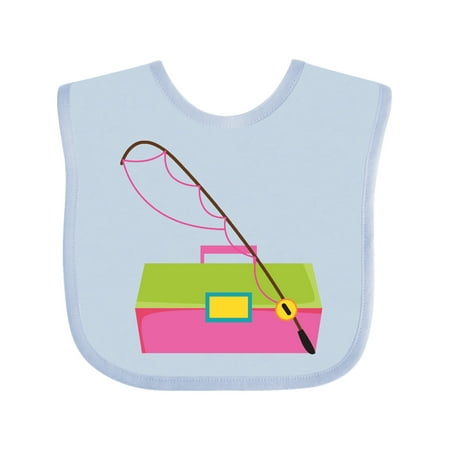 

Inktastic Fishing Tackle Girls Gift Baby Girl Bib