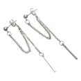 thumbnail image 2 of Conjunto de cadena con colgantes Yinane Pendientes de cadena de gota, 2 of 8