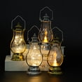 thumbnail image 5 of Lámpara de queroseno de simulación portátil con forma de maceta, luces de aceite pequeñas retro LED navideñas, adornos decorativos luminosos, 5 of 5
