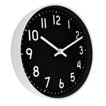 Westclox 10" Wall Clock with Black Dial, 10 In. Diam. X 2H