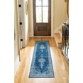 thumbnail image 3 of Unique Loom Bromley Collection Area Rug - Midnight (2' x 8' 8" Runner Navy Blue/Ivory), 3 of 6