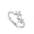 thumbnail image 4 of Polished Beveled Star Nautical Ring .925 Sterling Silver Band Jewelry Female Male Unisex Size 8, 4 of 4