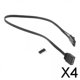 thumbnail image 1 of 4x Cable Adaptador de Ventilador Conector de 25 Cm Convertidor de Concentrador de Ventilador Portátil Negro Duradero con Cable de Extensión de Manga 4 piezas, 1 of 8
