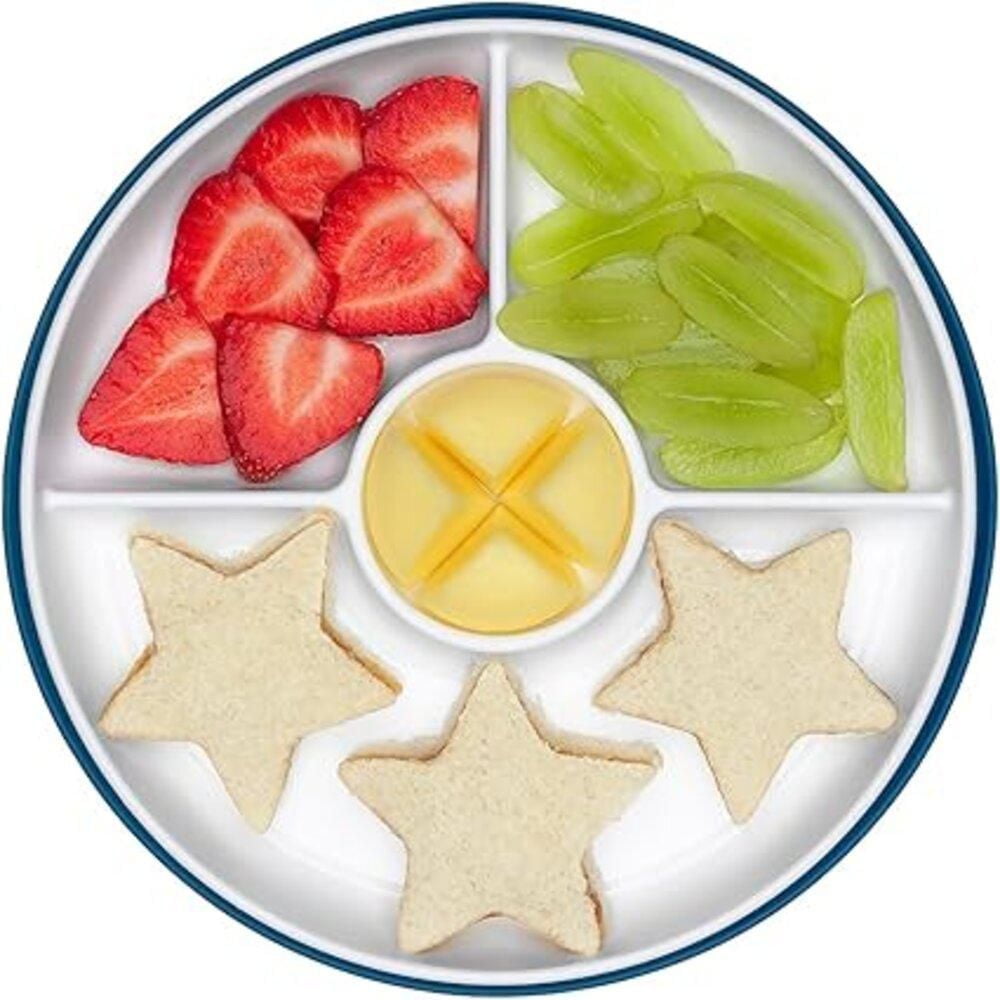 Oxo Tot - Stick & Stay Suction Divided Plate - Opal - 6 months +