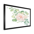 thumbnail image 2 of Designart 'Bouquet of Pink Roses Flowers and Eucalyptus Leaves' Traditional Framed Art Print, 2 of 4