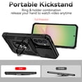 thumbnail image 2 of FIEWESEY for Samsung Galaxy A57 5G Case Built-in Slide Camera Cover & Kickstand Heavy Duty Protection Shockproof Phone Case for Samsung Galaxy A57 5G 6.7 inch ,Black, 2 of 8
