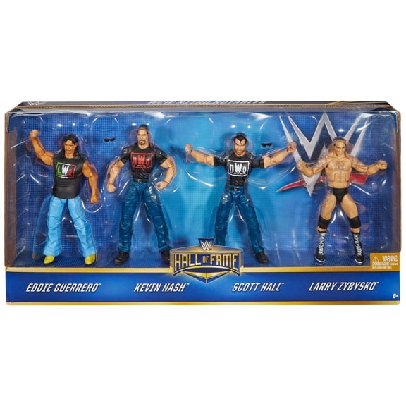WWE Action Figures Collectible Adult 4-Pack Eddie Guerrero Kevin Nash Scott Hall Larry Zybysko NWO