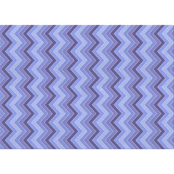 Ahgly Company Machine Washable Indoor Rectangle Transitional Jeans Blue Area Rugs, 5' x 8'