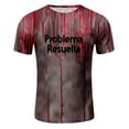 thumbnail image 4 of T-shirt à Manches Courtes Col Rond Imprimé Thème Halloween Festival Carnaval pour Hommes, 4 of 4
