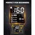thumbnail image 4 of H HZXVOGEN ARC200DMINI 160A Stick (MMA) Welder, 110V Portable Lift TIG Ready Welding Machine with LED Display, Arc Force, Hot Start, Anti-Stick DC Inverter, 4 of 13